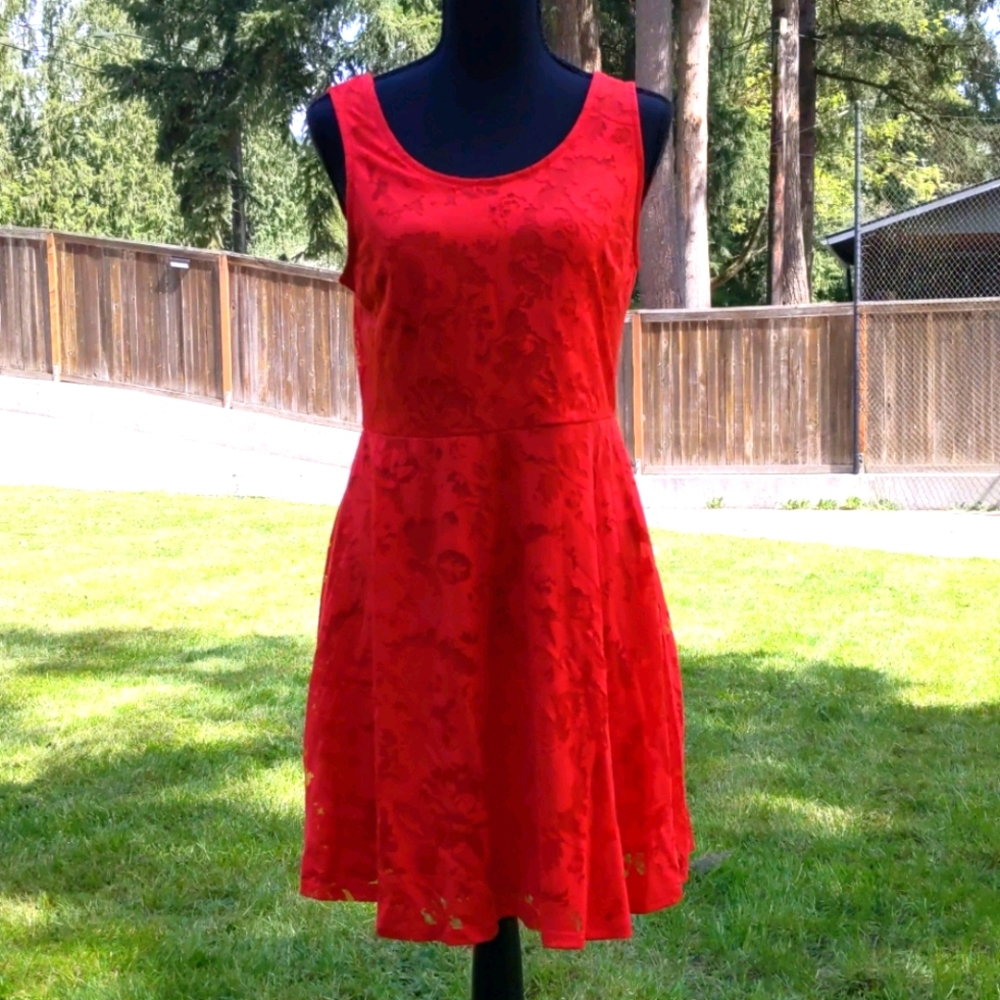 Dress (Poppy Red Size:L Candie's) BNWT